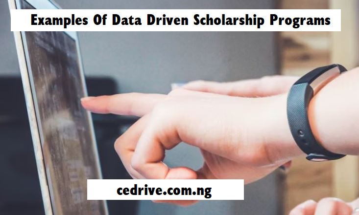 Examples Of Data Driven Scholarship Programs
