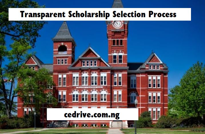 Transparent Scholarship Selection Process