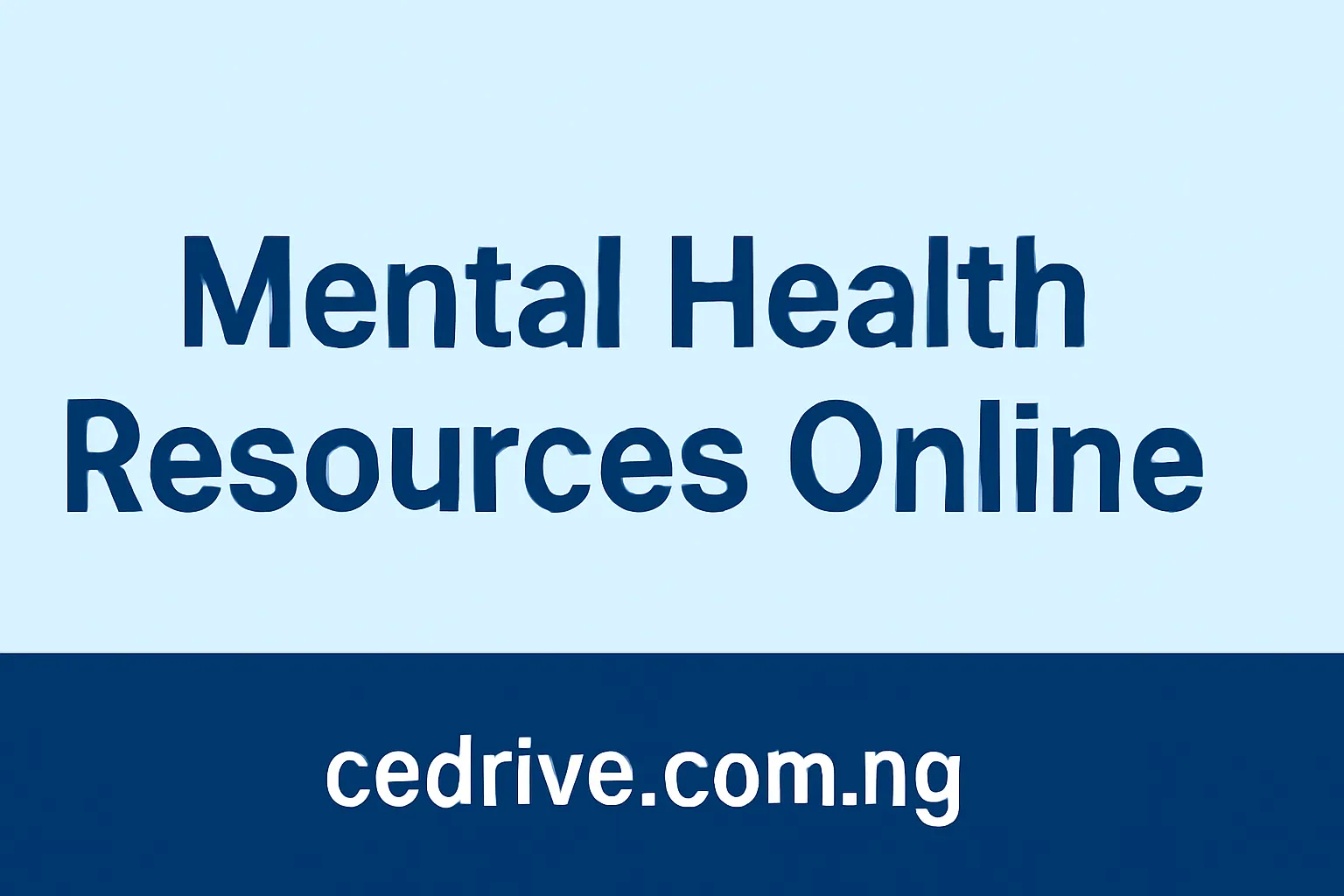 Mental Health Resources Online